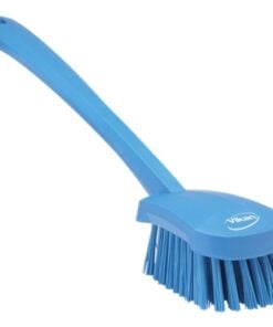 Vikan Hard long Handle Washing Brush Blue 415mm