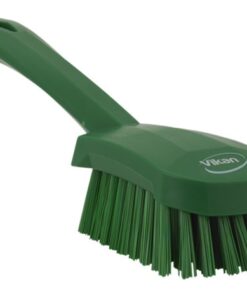 Vikan Hard Short Handle Washing Brush Green 270mm