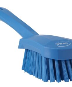 Vikan Hard Short Handle Washing Brush Blue 270mm