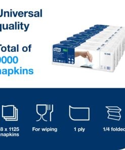 Alternative view of Tork Xpressnap White Dispenser Napkin Refill (8 Packs of 1125 Napkins)