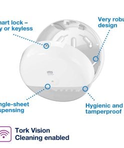Alternative view of Tork Smartone® Toilet Roll Dispenser - White